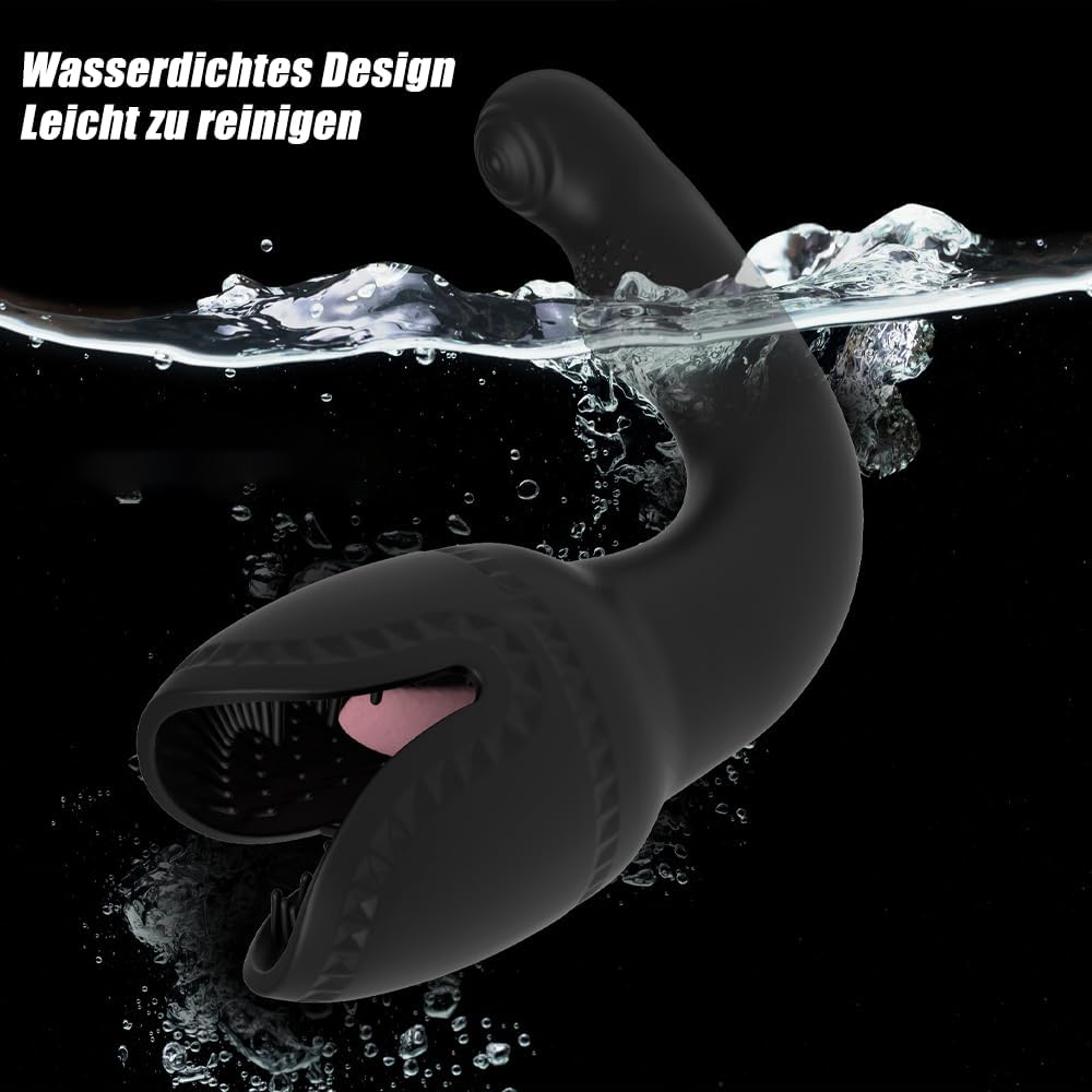 Elektrischer Masturbatoren Penistrainer Eichel  Stimulator mit 10 Vibrationsmodi