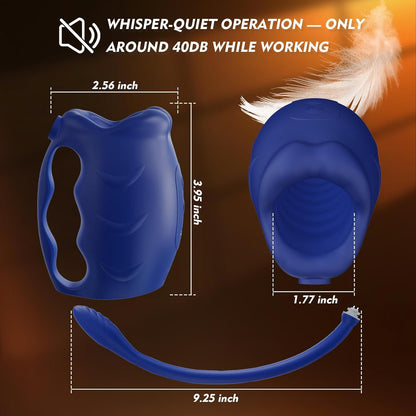 Penis Trainer Vibrator Cockring mit 10 Vibrationsmodi & Abnehmbarem Analplug