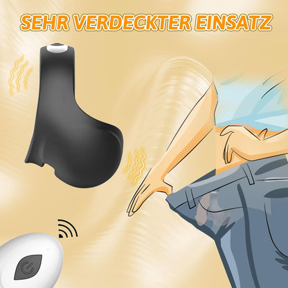 2 IN 1 Extrem Vibrierender Penisring Massagegerät mit 10 Vibrationsmodi