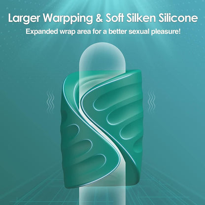 APP-Steuerung Penistrainer Vibrator Stimulator Cockring Masturbator mit 9 Vibrationsmodi