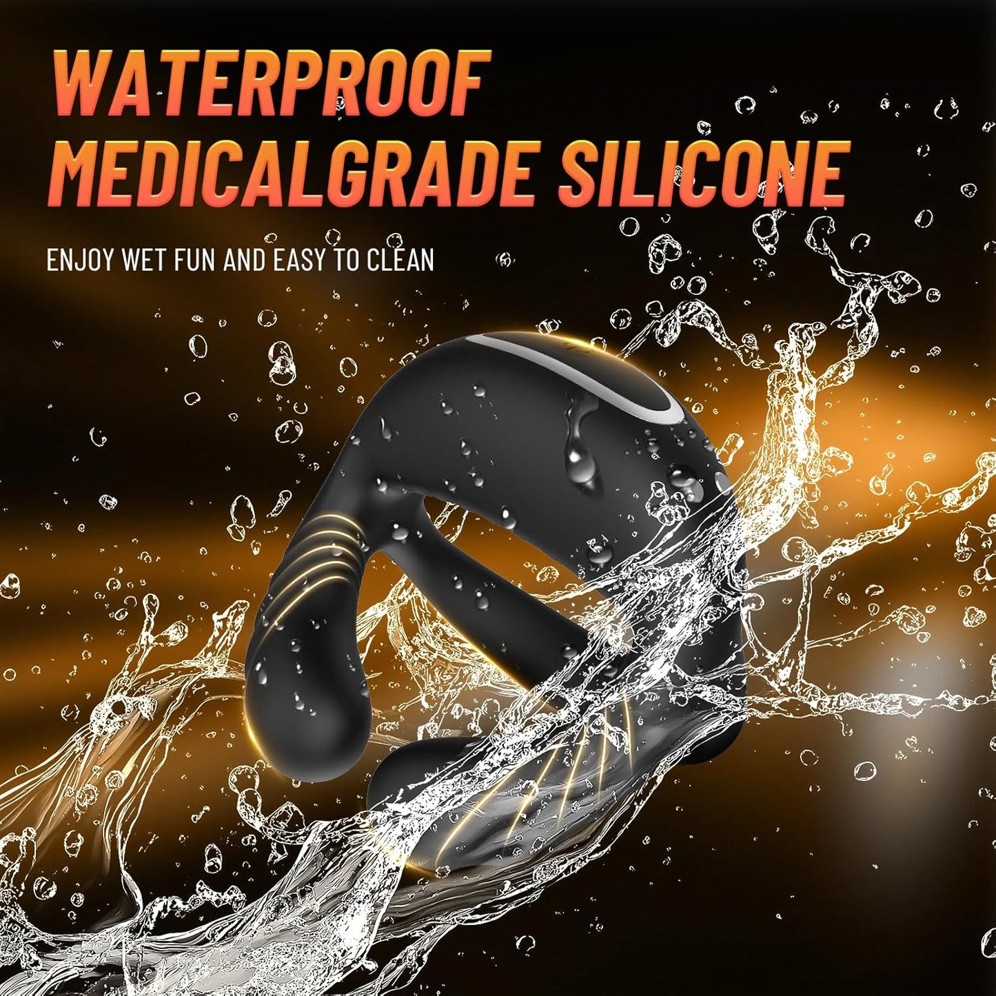 Stretchy cock rings Vibrating cock ring with 10 vibration modes 