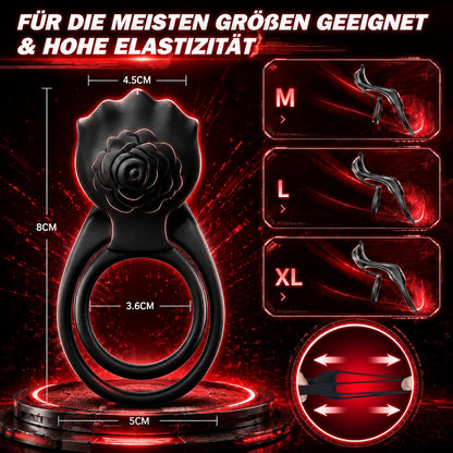 Dual Penistrainer Vibrator Cockring Klitoris-Stimulator mit APP & 9 Vibrationsmodi