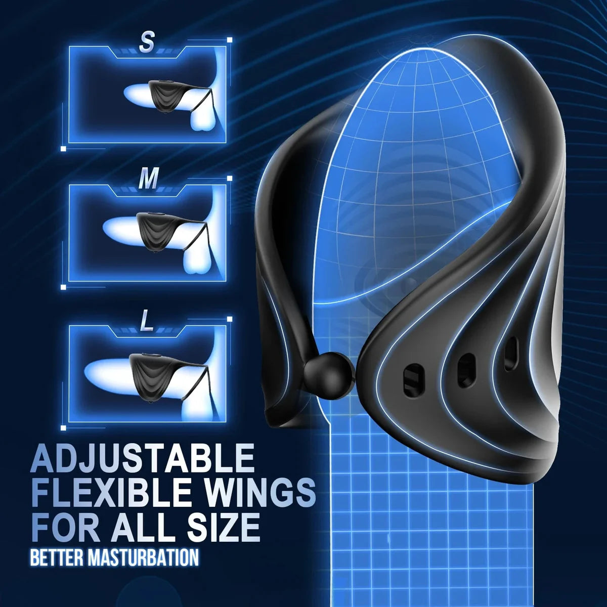 2 in 1 Electric Masturbator Penis Trainer Vibrator with 10 Modes 