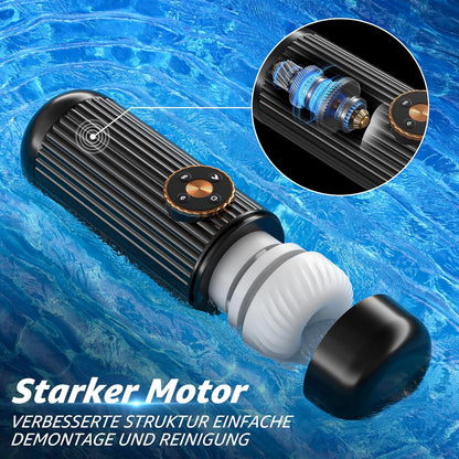 Elektrischer Masturbator Masturbieren Stroker Blowjob mit 7 Teleskopfunktion & 3 Saugmodi
