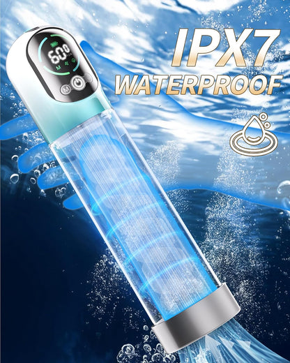 Elektrischer Vakuum Penispumpen Masturbator mit 6 Trainings und 5 Saugmodi