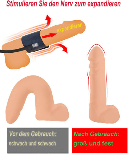 Extrem Penis Vergrößern Penispumpe Pennishülle Stimulator mit Cockringe