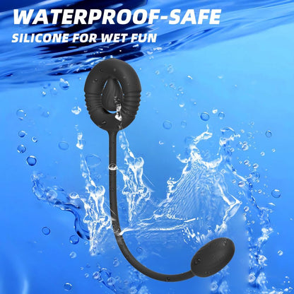 3 IN 1 Penisring Prostatamassagegerät Analvibrator Stimulator mit 10 Vibrationsmodi