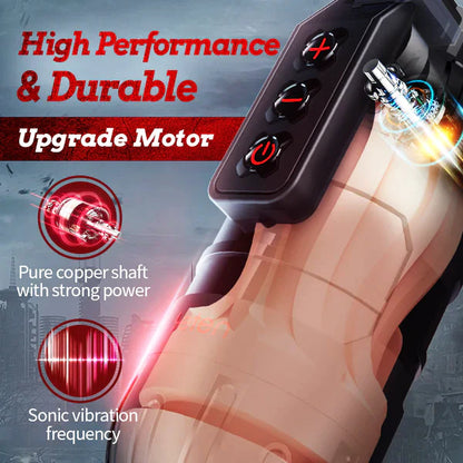 360° Quetschen Lecken Auto Masturbator Stroker Blowjob mit 10 Vibrationsmodi