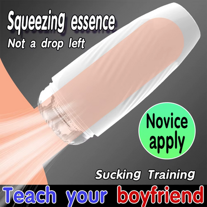 Realistische Manuelle Masturbator Blowjob mit Saug und Ejakulationskontrollfunktionen