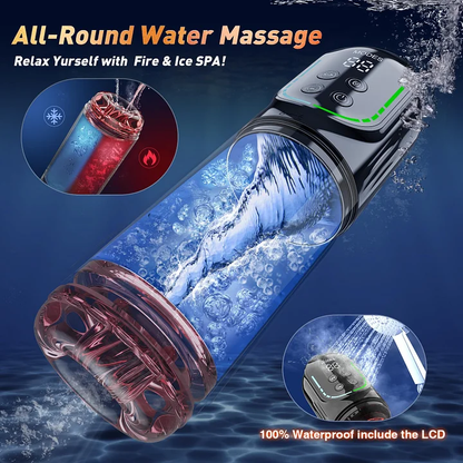 Automatischer Masturbator Penispumpen Lustmaschine mit 7 Stoß & Rotations & Vibrations