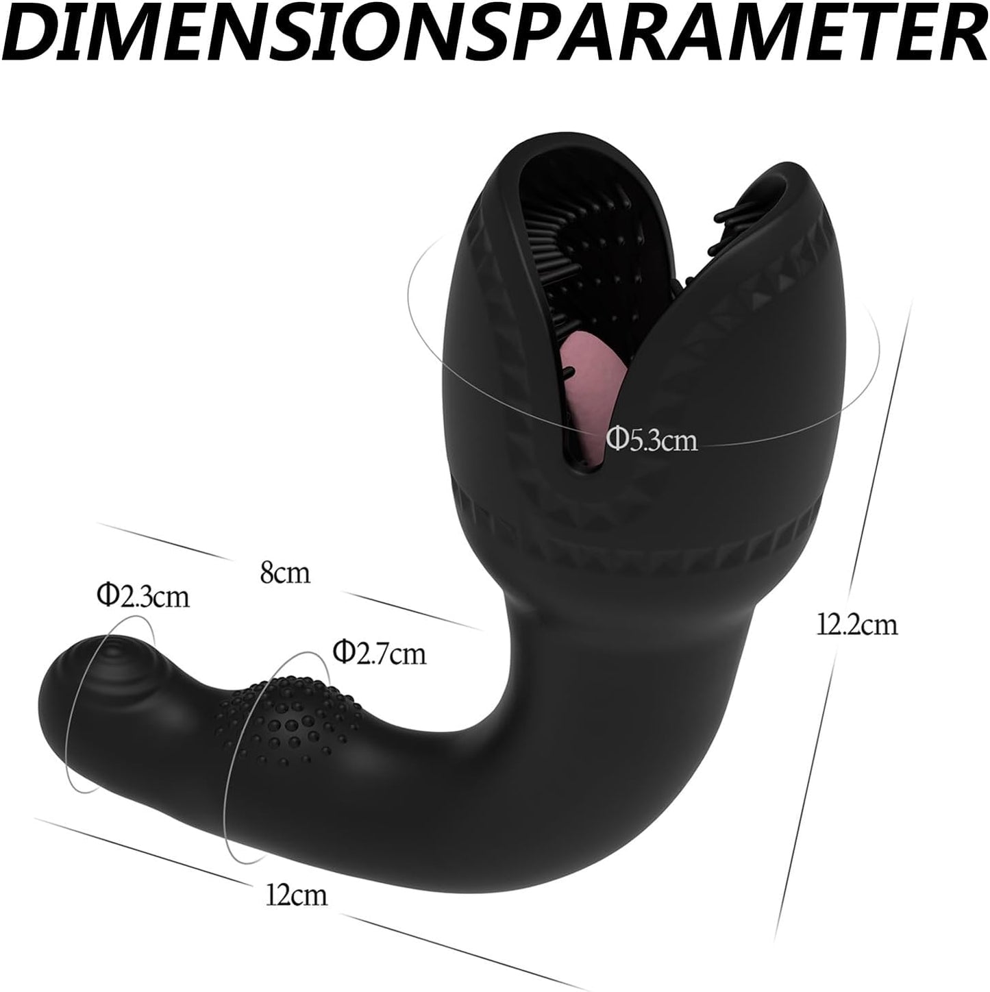 Elektrischer Masturbatoren Penistrainer Eichel  Stimulator mit 10 Vibrationsmodi