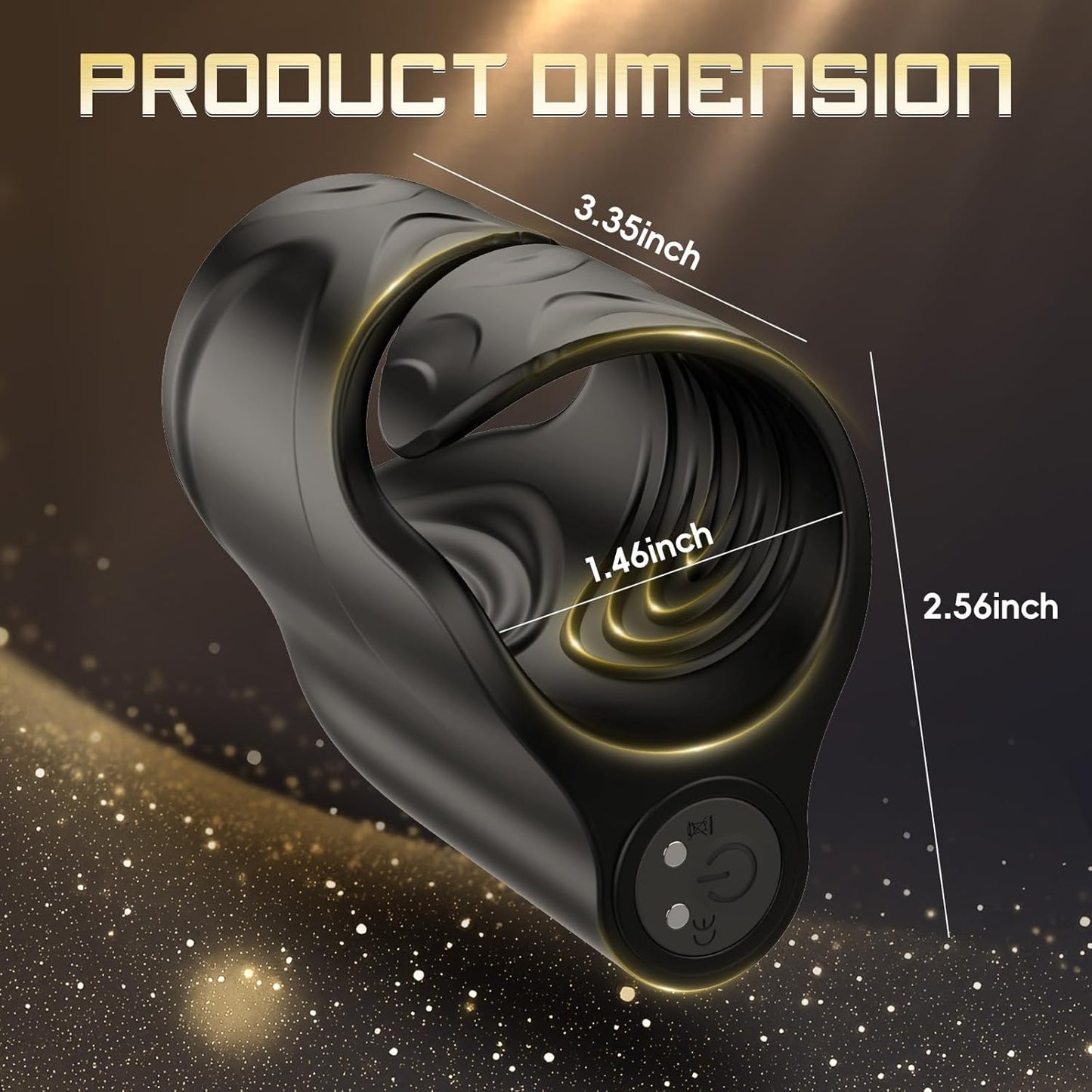 3 IN 1 Elektrischer Penistrainer Eichelstimulator Masturbator mit 10 Vibrationsmodi