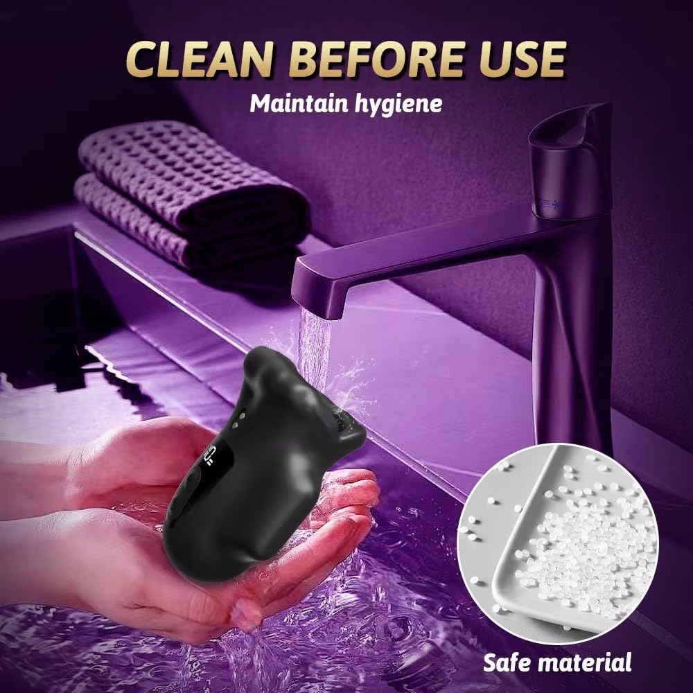 Elektrische Penistrainer Erektionshilfe Masturbator mit 10 Vibrationsmodi