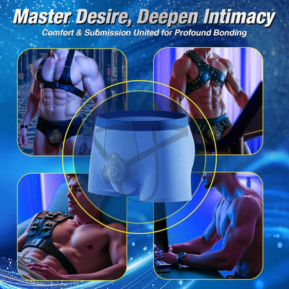 App-gesteuerter Keuschheitskäfig Schwarzem Riemen Penistrainer mit Ringe in 6 Größen