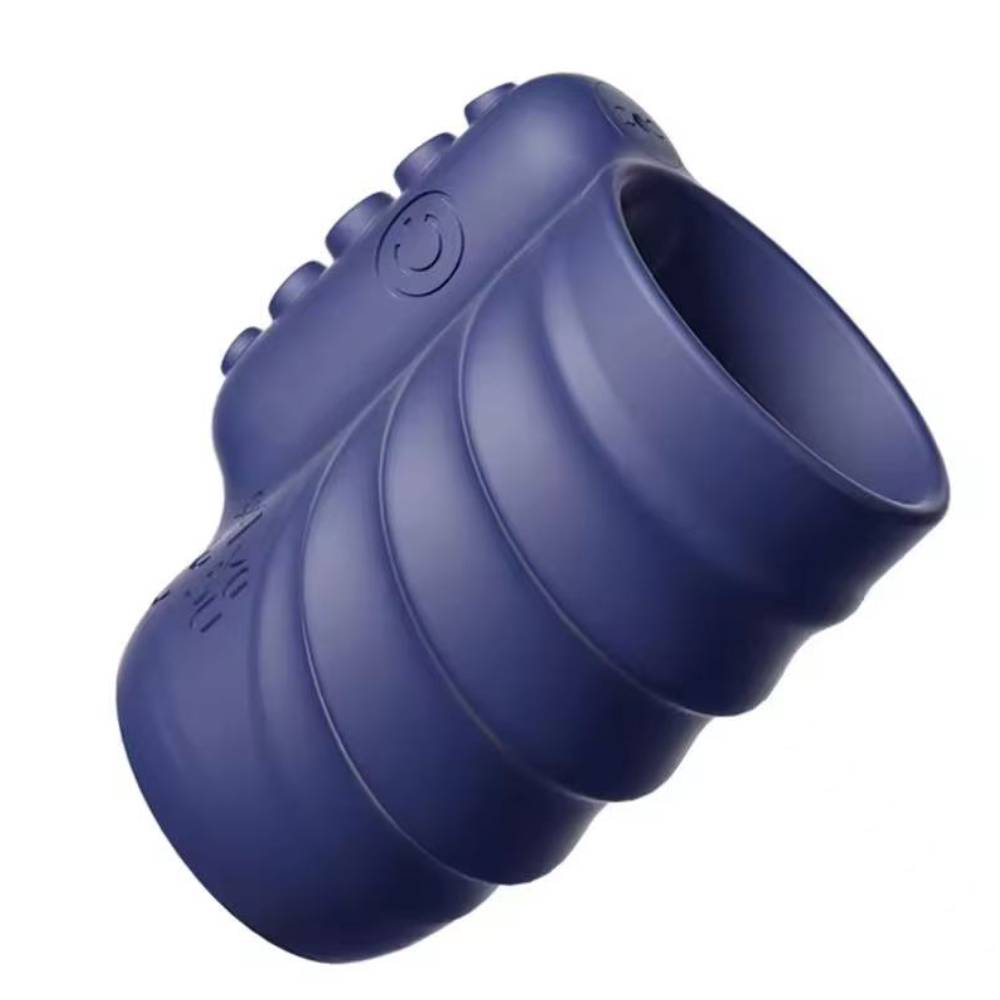 Penistrainer Vibrator Cockring Penishülle Stimulator mit 10 Vibrationsmodi und Fernbedienung