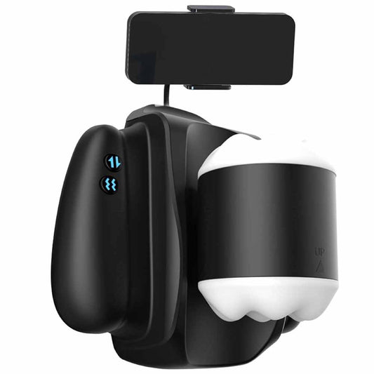 Elektrischer Masturbator Penistrainer Sexmachine mit 10 Vibrationsmodi & 3 Teleskopfunktion