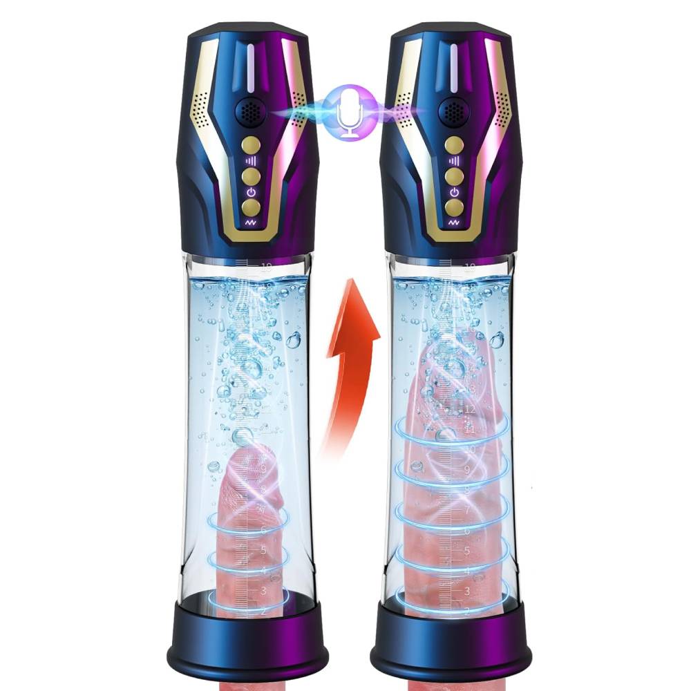 Elektrische Penispumpe Penisvergrößerung Masturbator  mit 4 Saugstufen & Trainingsmodi