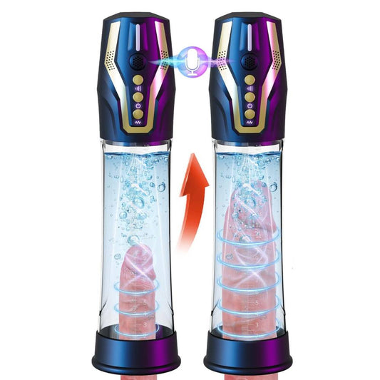 Elektrische Penispumpe Penisvergrößerung Masturbator  mit 4 Saugstufen & Trainingsmodi