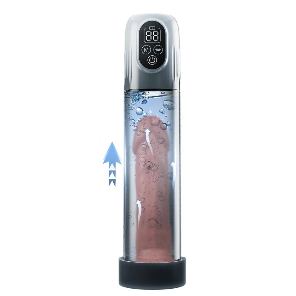 4 IN 1 Elektrische Penispumpe Taschenmuschi Masturbator mit 5 Saugstufen & 6 Trainingsmodi