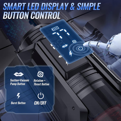 KI-Synchronisierung Automatischer Masturbator Blowjob mit 7 Saug & Stoß & Rotations & Leckmodi