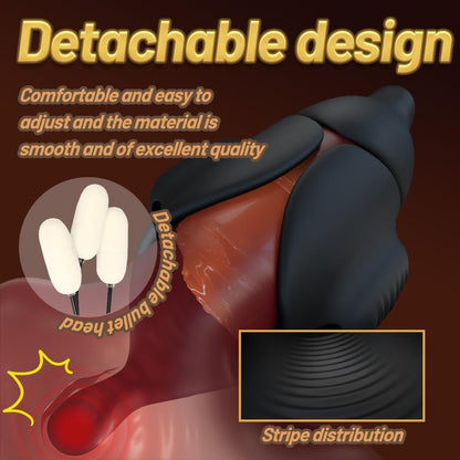 Elektrischer Penis Trainer Eichelvibrator Masturbator mit 10 Vibrationsmodi