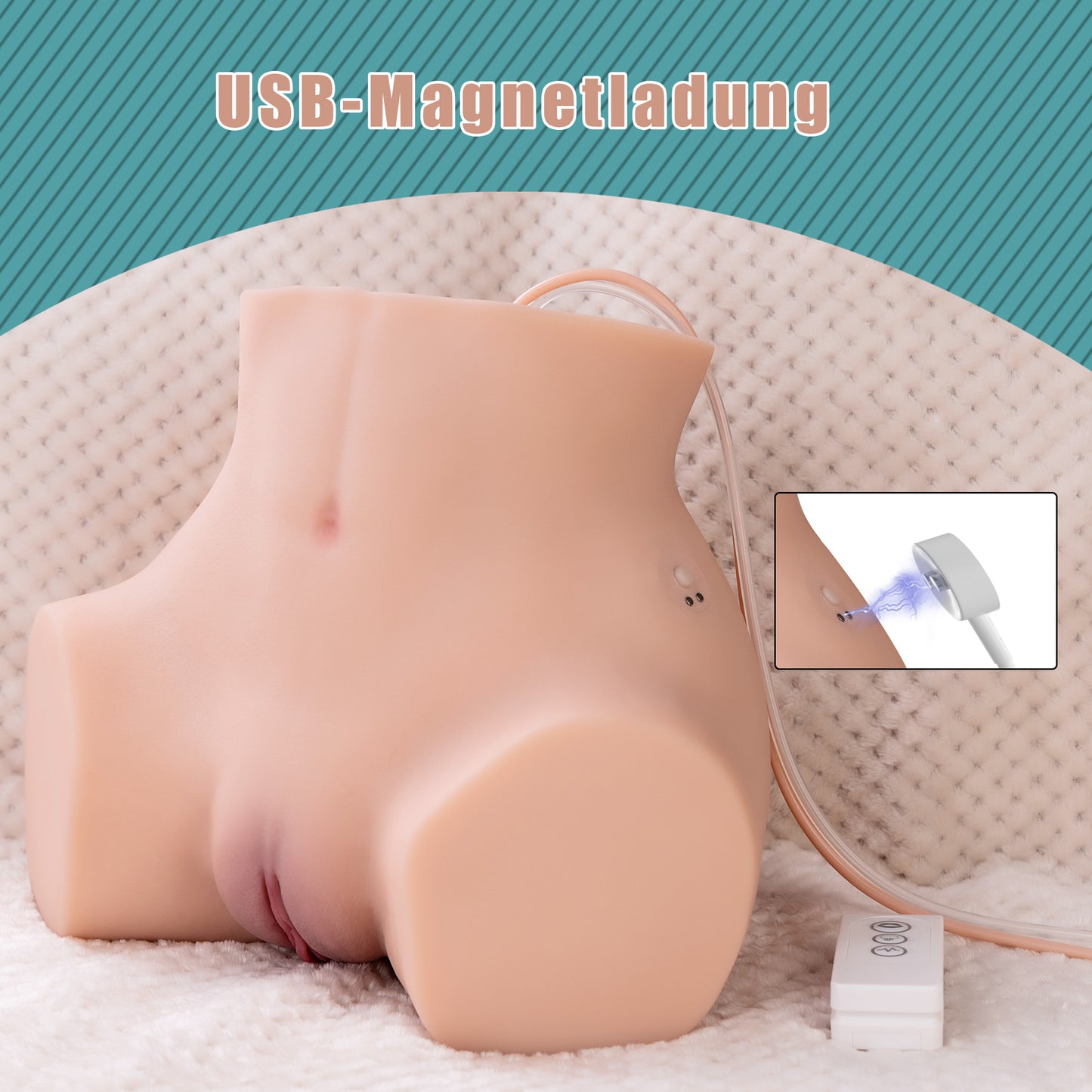 Muschi Saugen + Gesäß Vibrieren Sexpuppe Luona 5.4 KG