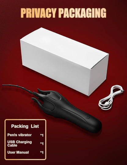 360° Wrapped Penis Trainer Vibrator Harnröhren Dilator mit 10 Vibrationsmodi