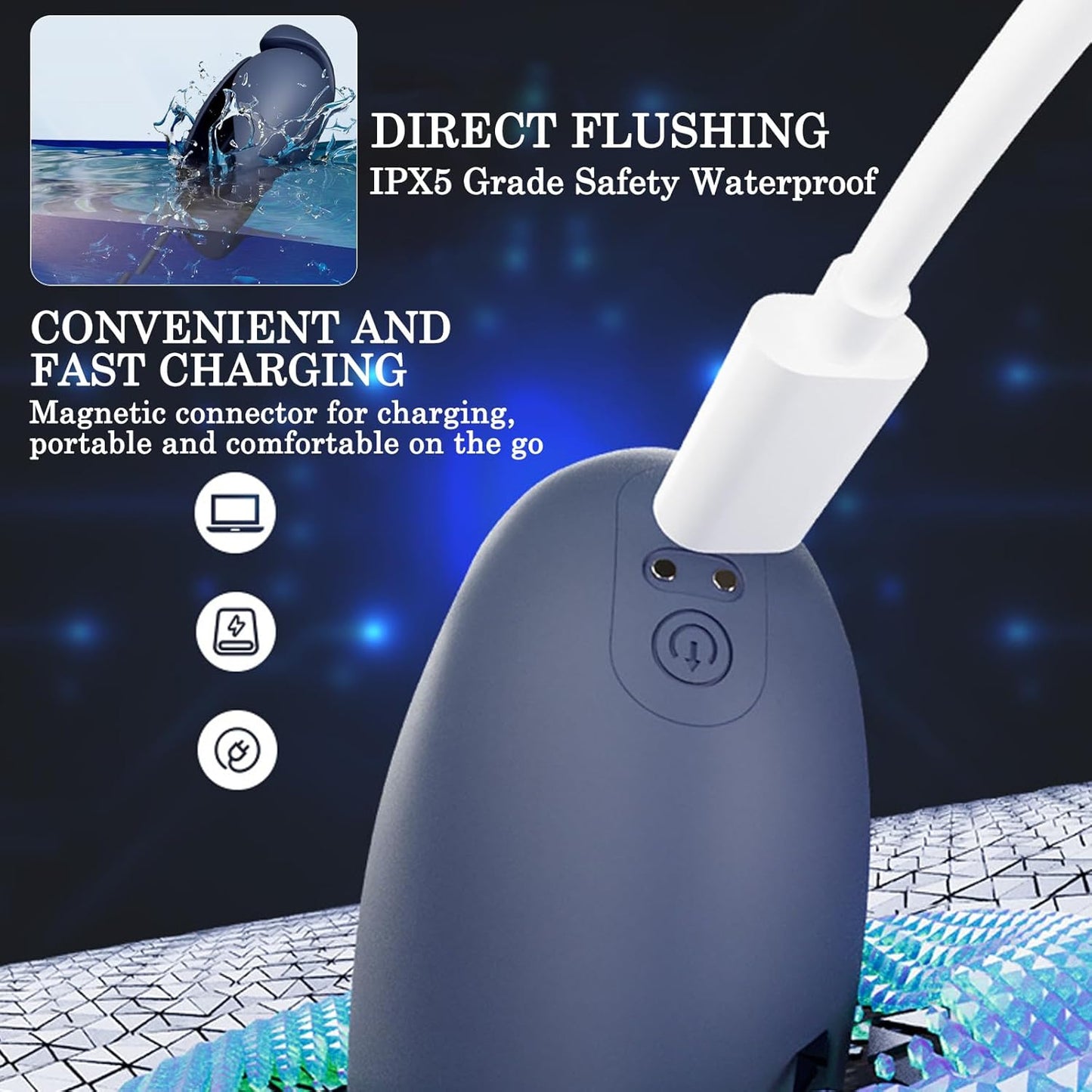 Elektrisch Dilator Harnröhre Vibrator Eichel Stimulator mit 10 Vibrationsmodi