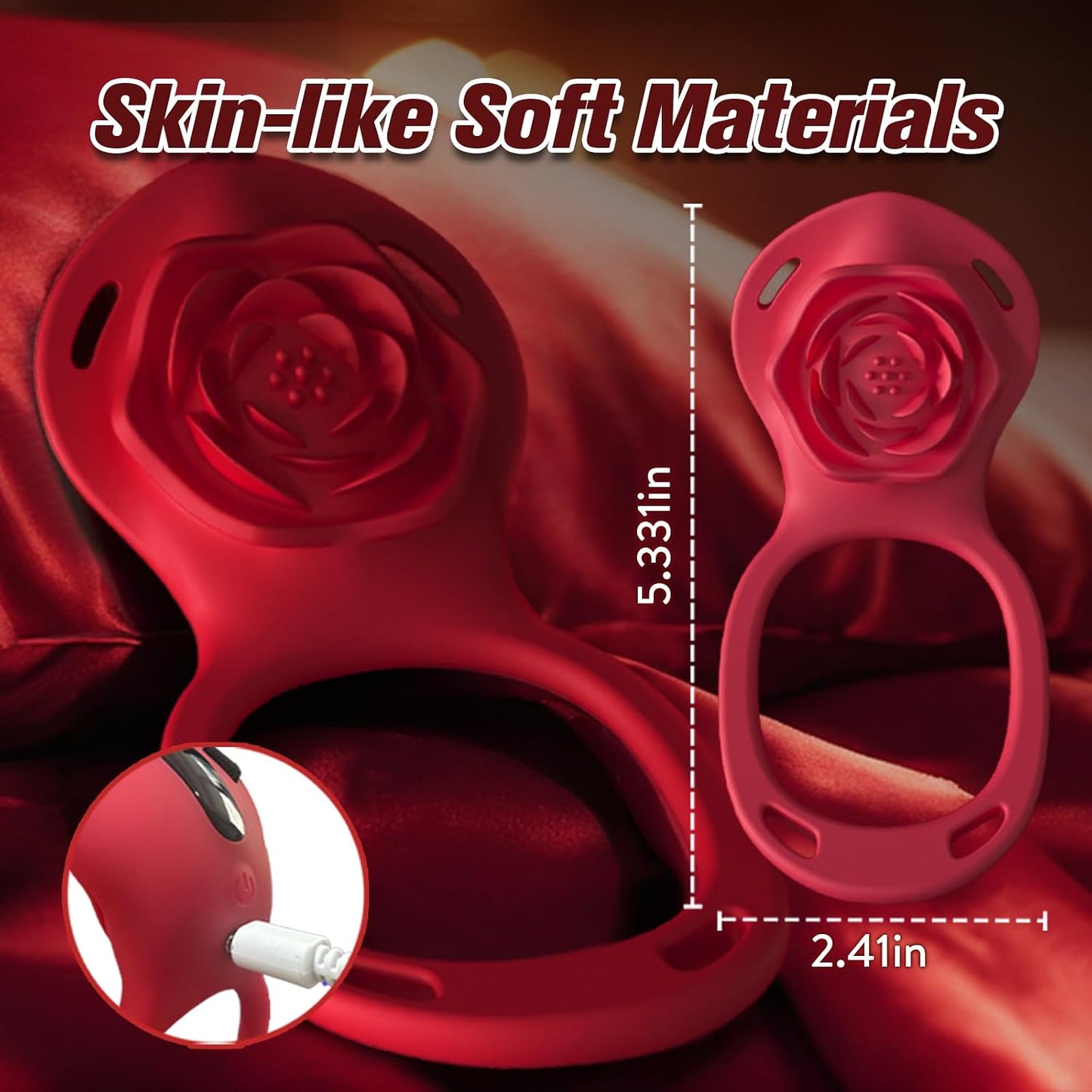 Fernbedienung & App Tragbarer Rose Vibrator Klitorisvibrator mit 10 Vibrations