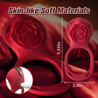 Fernbedienung & App Tragbarer Rose Vibrator Klitorisvibrator mit 10 Vibrations