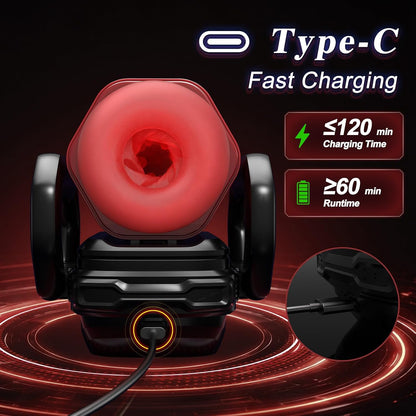 AI-Syn Automatisch Masturbator Stroker Blowjob mit 9 Stoß & 6 Saug & Vibrationsfunktionen