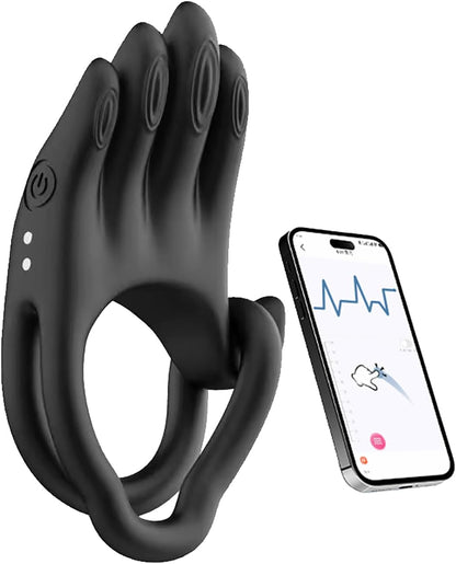App Steuerung Penistrainer Vibrator Cock Ring Stimulatot mit 9 Vibrations Modi