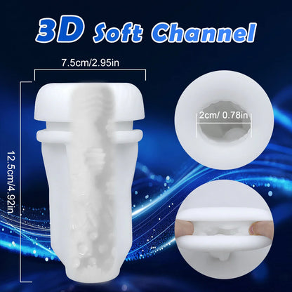 Automatischer Masturbator Penistrainer Stroker mit 12 Vibrations und 4 Saugmodi