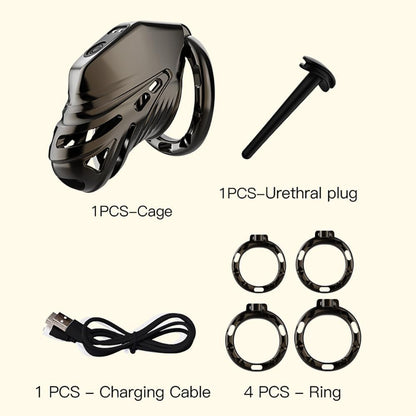 E-stim Keuschheitskäfig Chastity Cage mit 100 Stoßfrequenzstufen & 3 Stoßintensitätsstufe