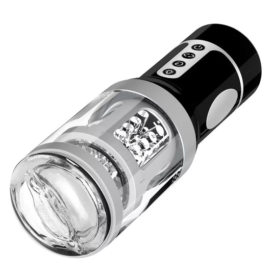 Elektrischer Masturbator Penistrainer mit 7 Teleskopfunktion & Rotationsfunktion