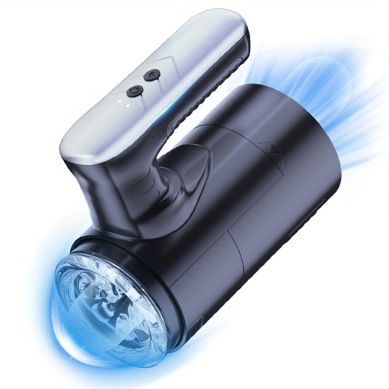 Elektrischer Masturbatoren Penis Trainer Blowjob mit 5 Teleskopmodi & 5 Rotationsmodi