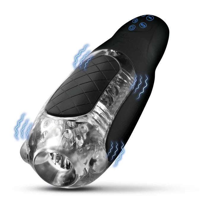 Elektrischer Vakuumsaugung Masturbator Penispumpe mit 4 Saugfrequenzen & 10 Vibrations