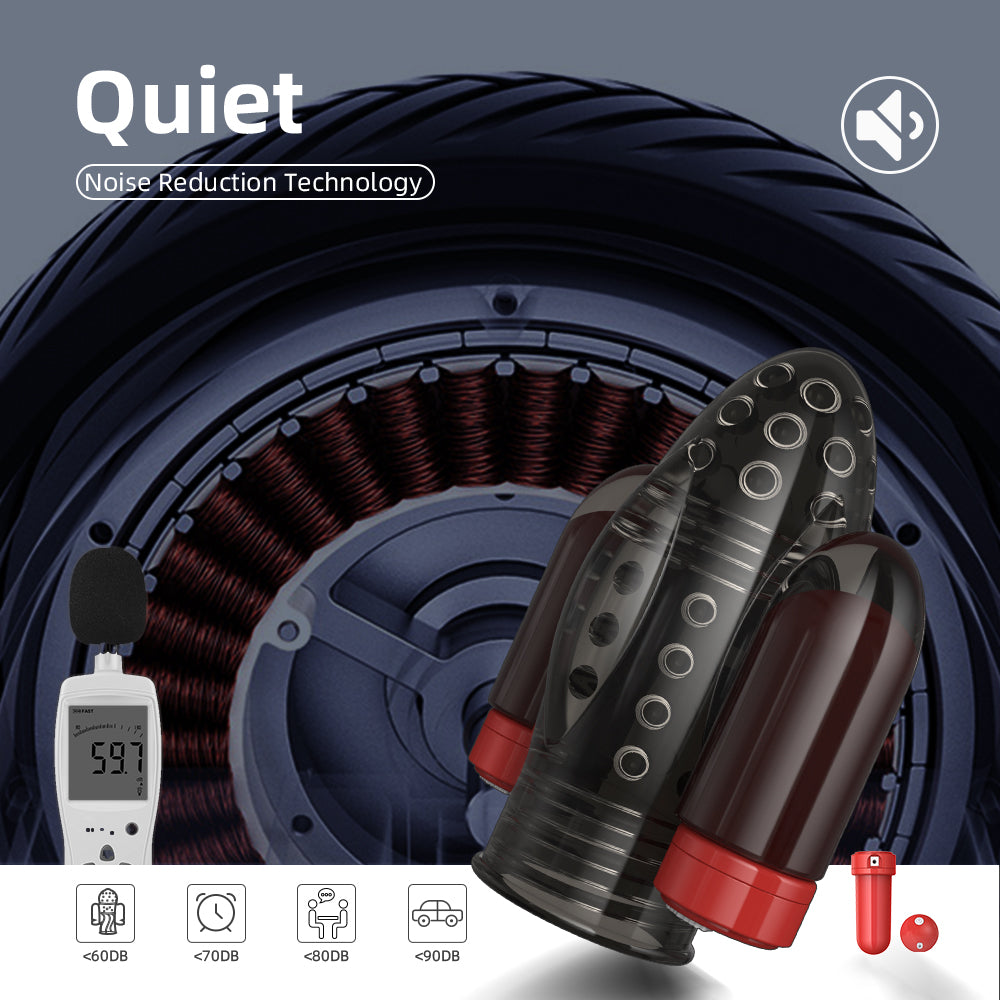 Elektrischer Penistrainer Eichelvibrator Stimulator Masturbator mit 10 Vibrationsmodi