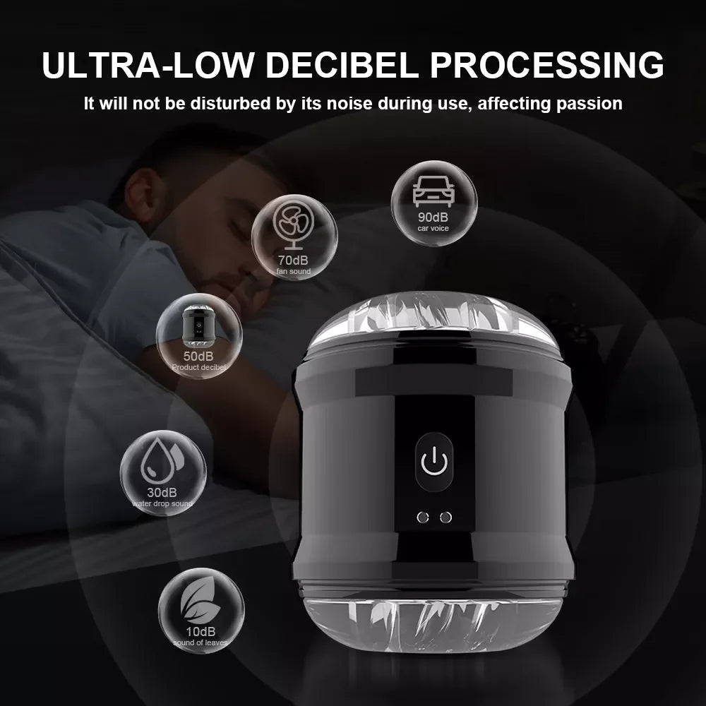 Offener Elektrischer Penistrainer Glans Stimulator Masturbatoren mit 10 Vibrationsmodi