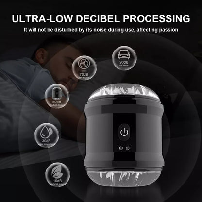 Offener Elektrischer Penistrainer Glans Stimulator Masturbatoren mit 10 Vibrationsmodi