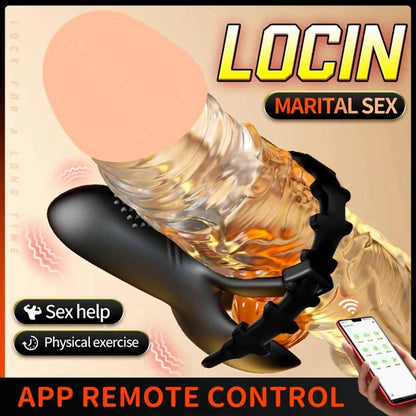 Einstellbarer Penetrations Penisvibrator Massagegerät Stimulator mit 9 Vibrationsmodi