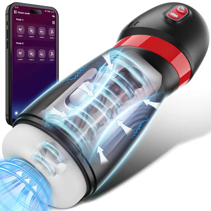 Automatischer Saug Masturbator Penispumpe mit 9 Saugstufen & 10 Vibrationsstufen