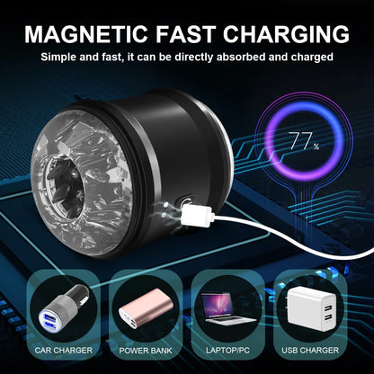 Offener Elektrischer Penistrainer Glans Stimulator Masturbatoren mit 10 Vibrationsmodi