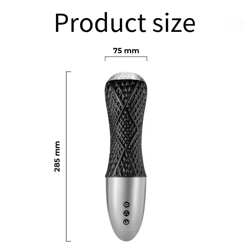 Elektrischer Masturbator Penispumpe Stroker mit 10 Vibratoren & 5 Stufen Saugen