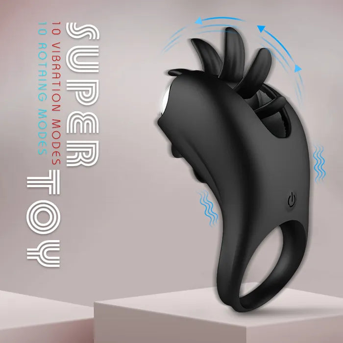 Penisringe Vibratoren Eicheltrainer Massagegerät mit 10 Vibrationsmodi