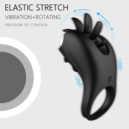 Penisringe Vibratoren Eicheltrainer Massagegerät mit 10 Vibrationsmodi