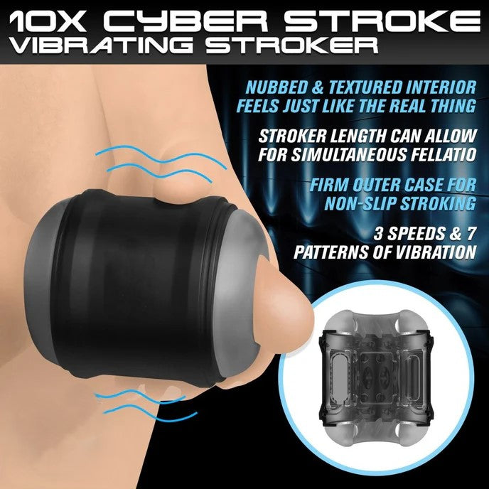 Offener Elektrischer Penistrainer Glans Stimulator Masturbatoren mit 10 Vibrationsmodi