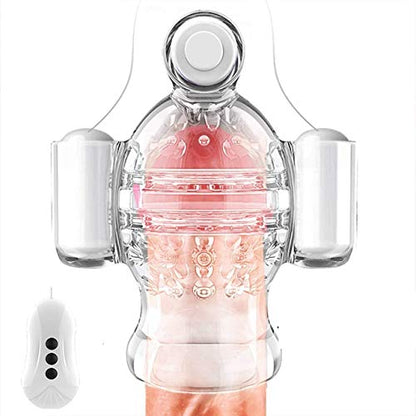 Elektrischer Penistrainer Massagegerät Eichelvibrator Masturbator mit 11 Vibrationsmodi