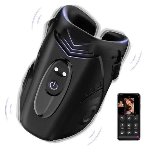 Elektrischer Penistrainer Glans Stimulator Masturbatoren mit 9 Vibrationsmodi