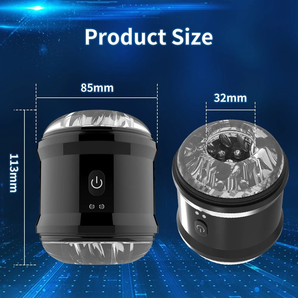 Offener Elektrischer Penistrainer Glans Stimulator Masturbatoren mit 10 Vibrationsmodi